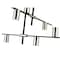Z-Lite Calumet 6 Light Chandelier, Mate Black + Polished Nickel 814-6MB-PN - alternate 5